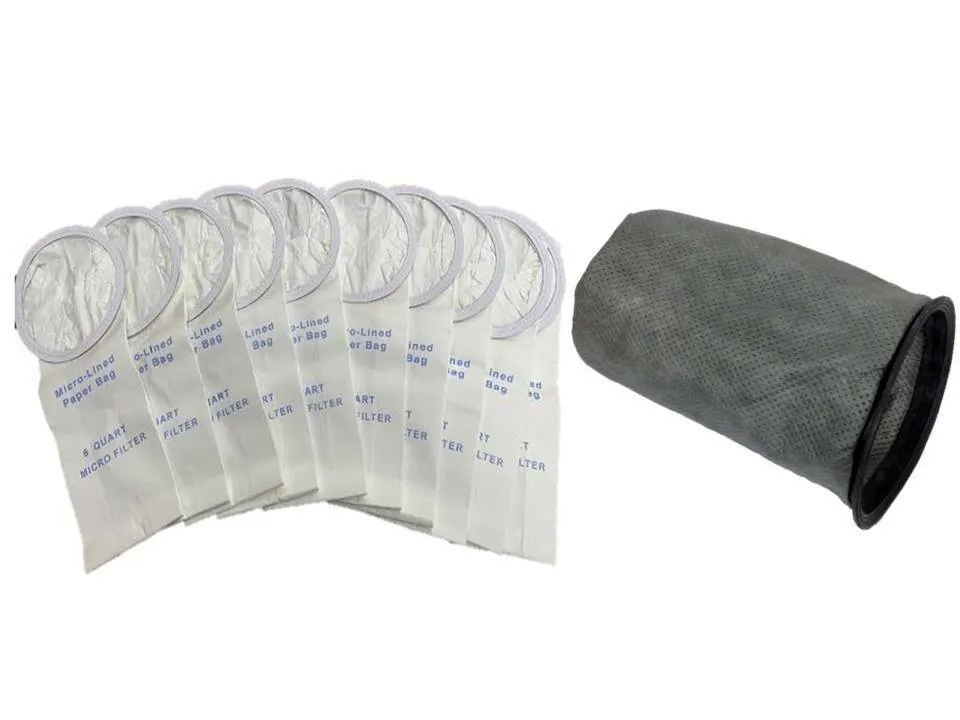 10 Vacuum Bags Backpack 6 Qt ProTeam Windsor Nobles Perfect Oreck   1 Cloth Bag