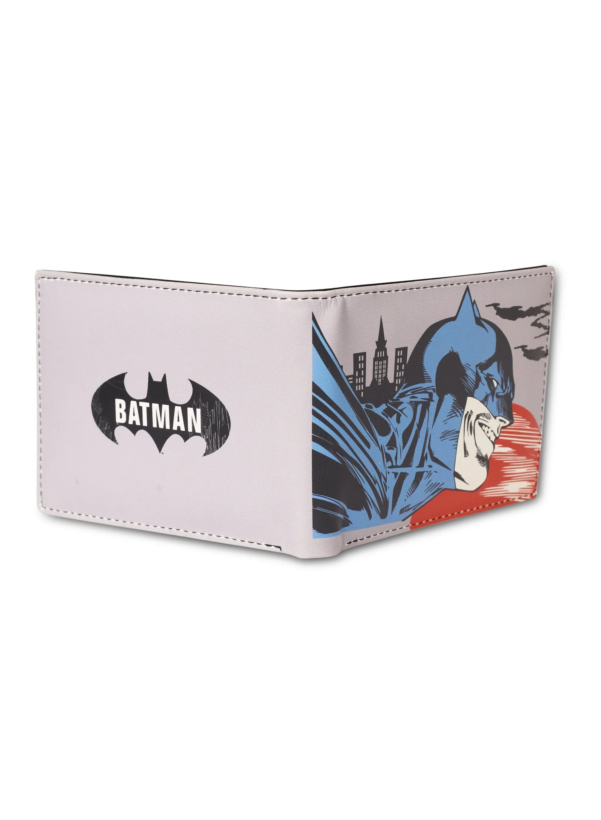 14123 Batman Grey Bifold Wallet with Metal Box