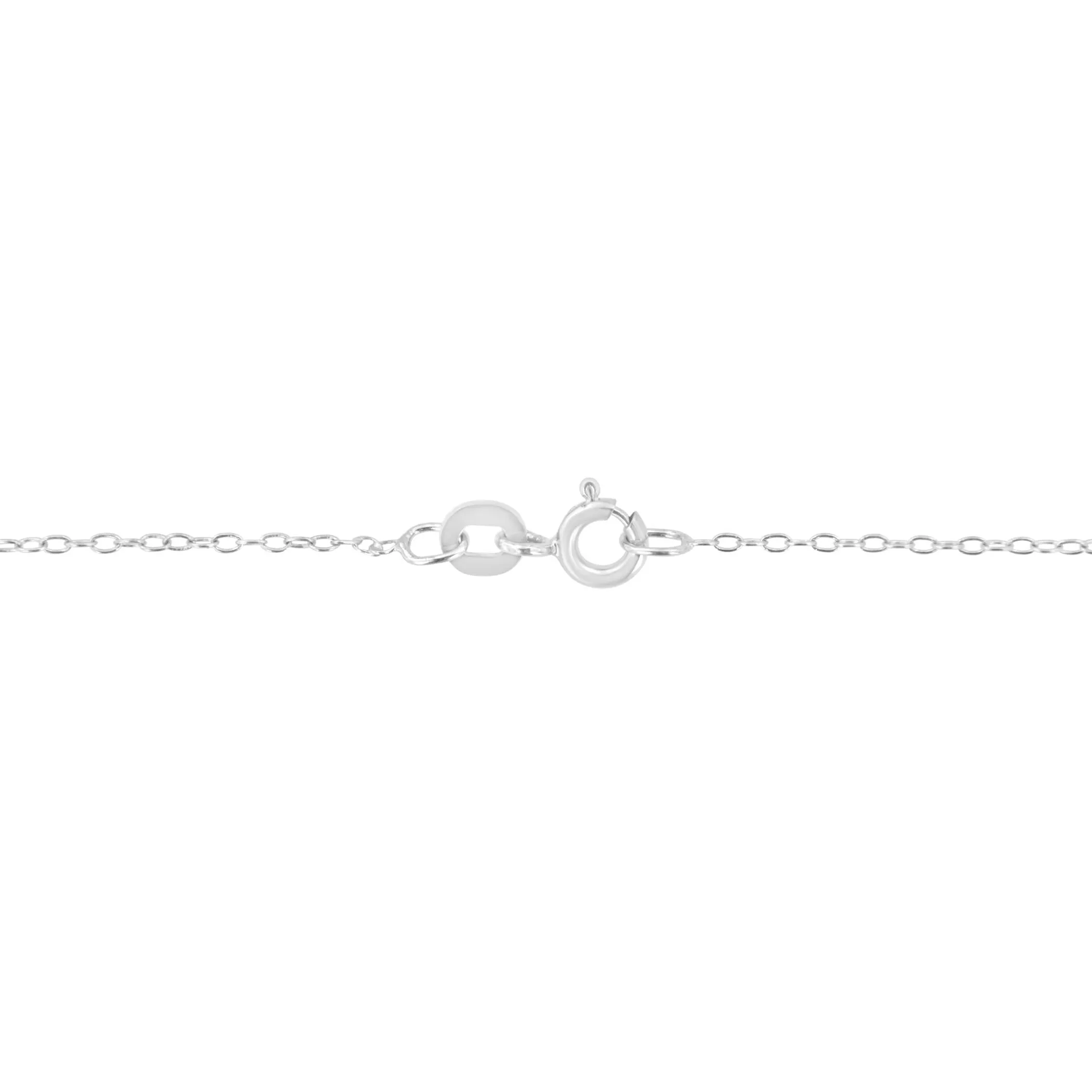 14KT White Gold 1/2 cttw Diamond Floral Cluster Pendant Necklace (HI, SI2-I1)