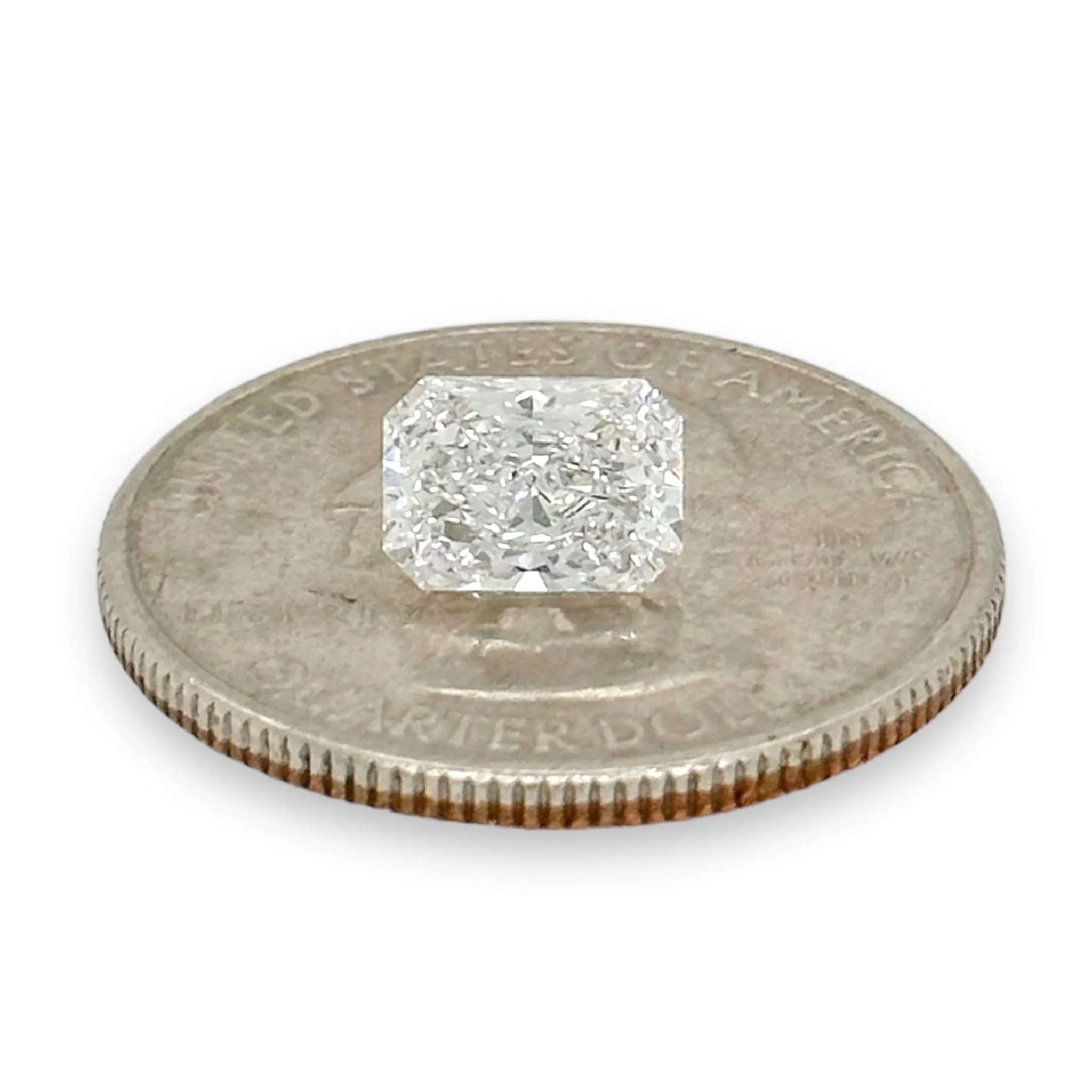 1.55ct E/VS1 Rectangular Brilliant Lab Created Diamond IGI#LG488156251