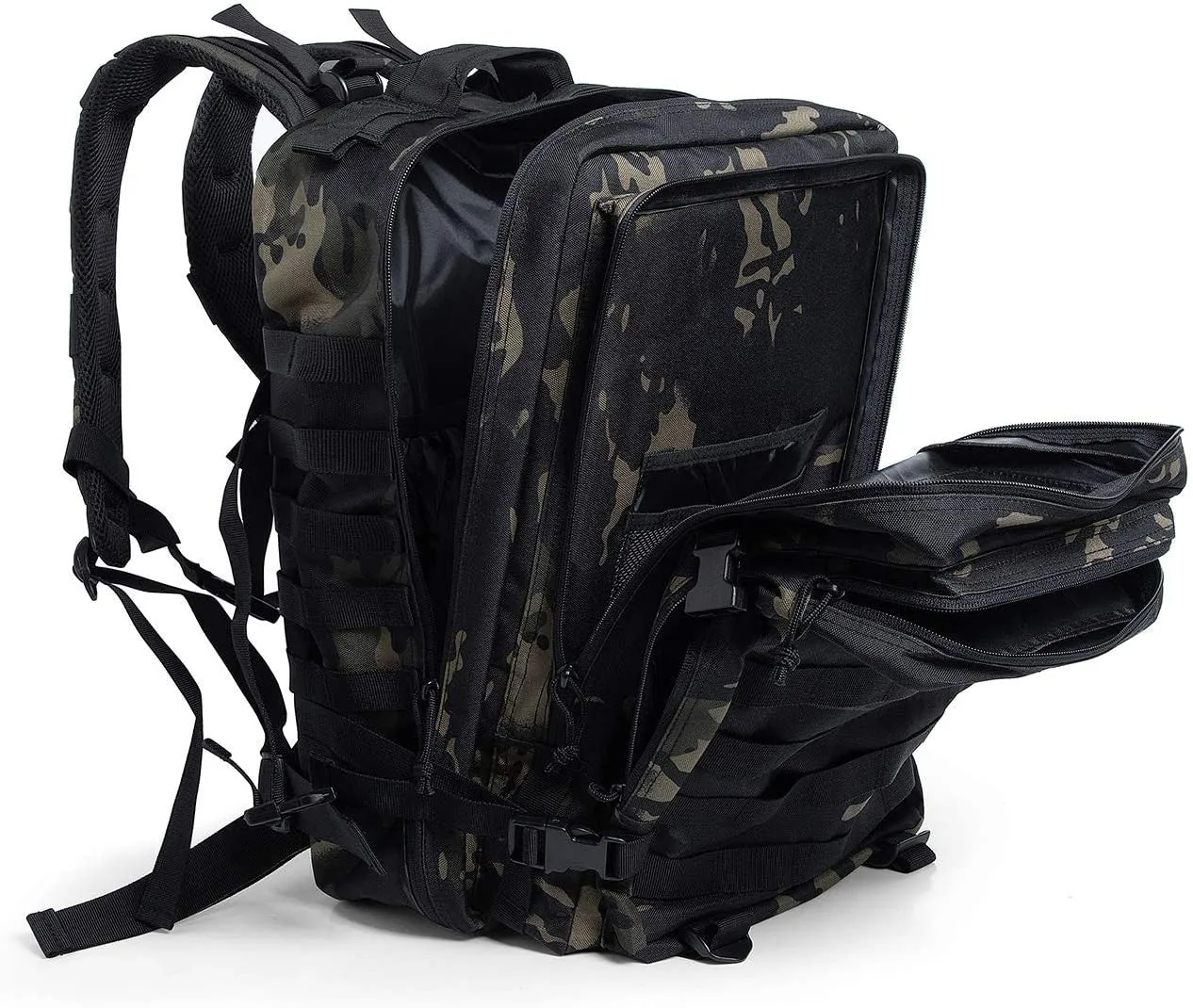 (45L) Tactical Military Backpack MOLLE System Outdoor Camping Backpack - Camouflage