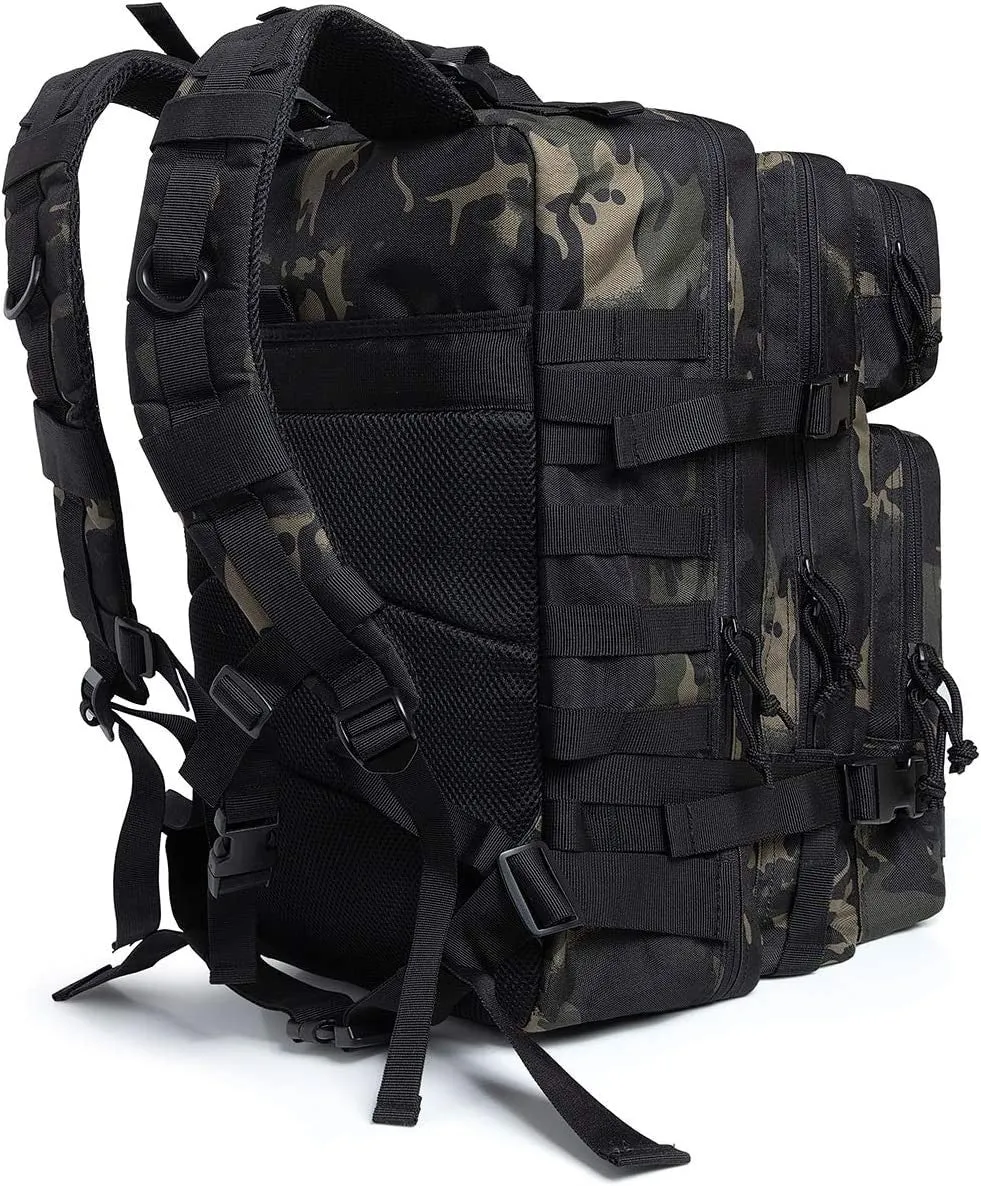 (45L) Tactical Military Backpack MOLLE System Outdoor Camping Backpack - Camouflage