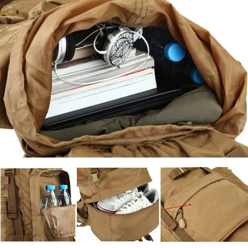 70L Camping Molle Backpack Mountaineering Climbing 100L