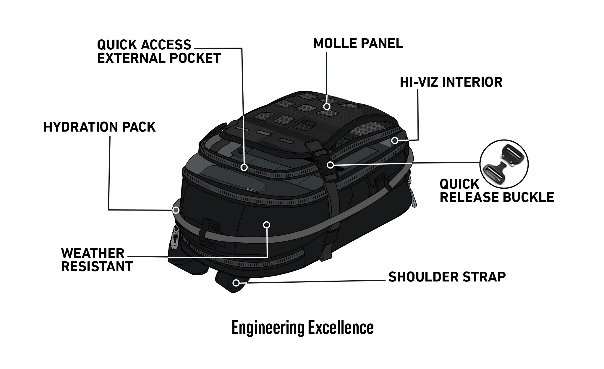 7L - Apex Triumph ADV Touring Backpack with Hydration Pack