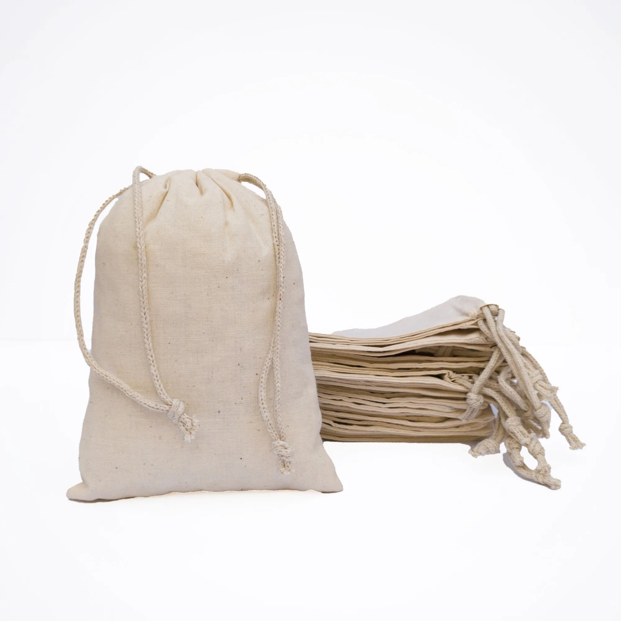 8x16 inch 8x16 Inch Large Cotton Eco-Friendly Drawstring Bags