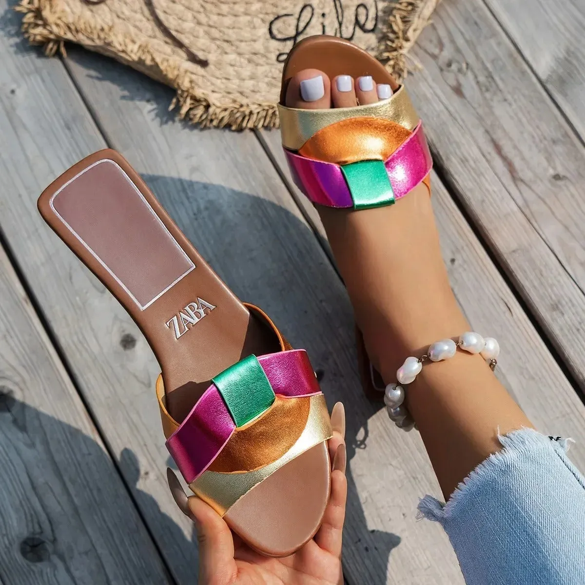 Adeline - Luxurious Flat Sandals for Women