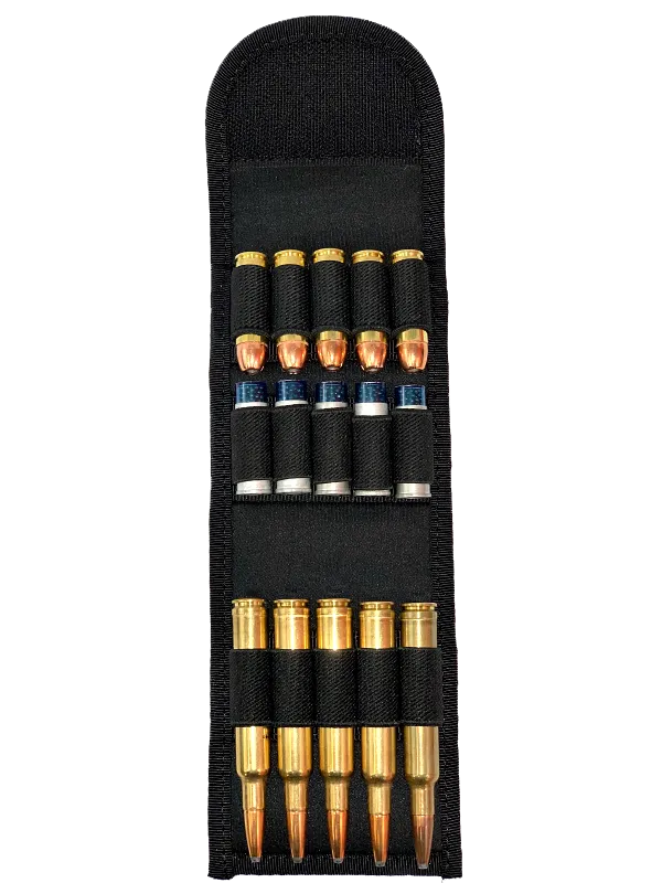 Alaskan Hunter Bullet Wallet - 5 Rifle and 10 handgun bullets