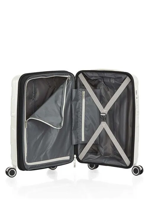 AMERICAN TOURISTER LIGHT MAX 55CM OFF-WHITE