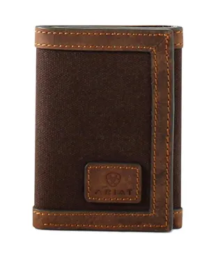 Ariat Canvas Tri Fold Wallet