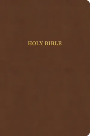 B KJV LARGE PRINT THINLINE BIBLE VALUE EDITION BROWN (RED LETTER EDITION)