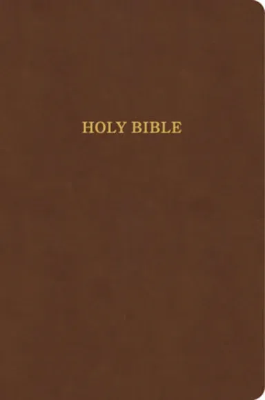 B KJV LARGE PRINT THINLINE BIBLE VALUE EDITION BROWN (RED LETTER EDITION)