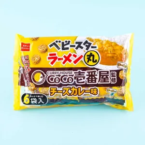 Baby Star Ramen Maru Coco Ichibanya Cheese Curry Snacks - 6 pcs