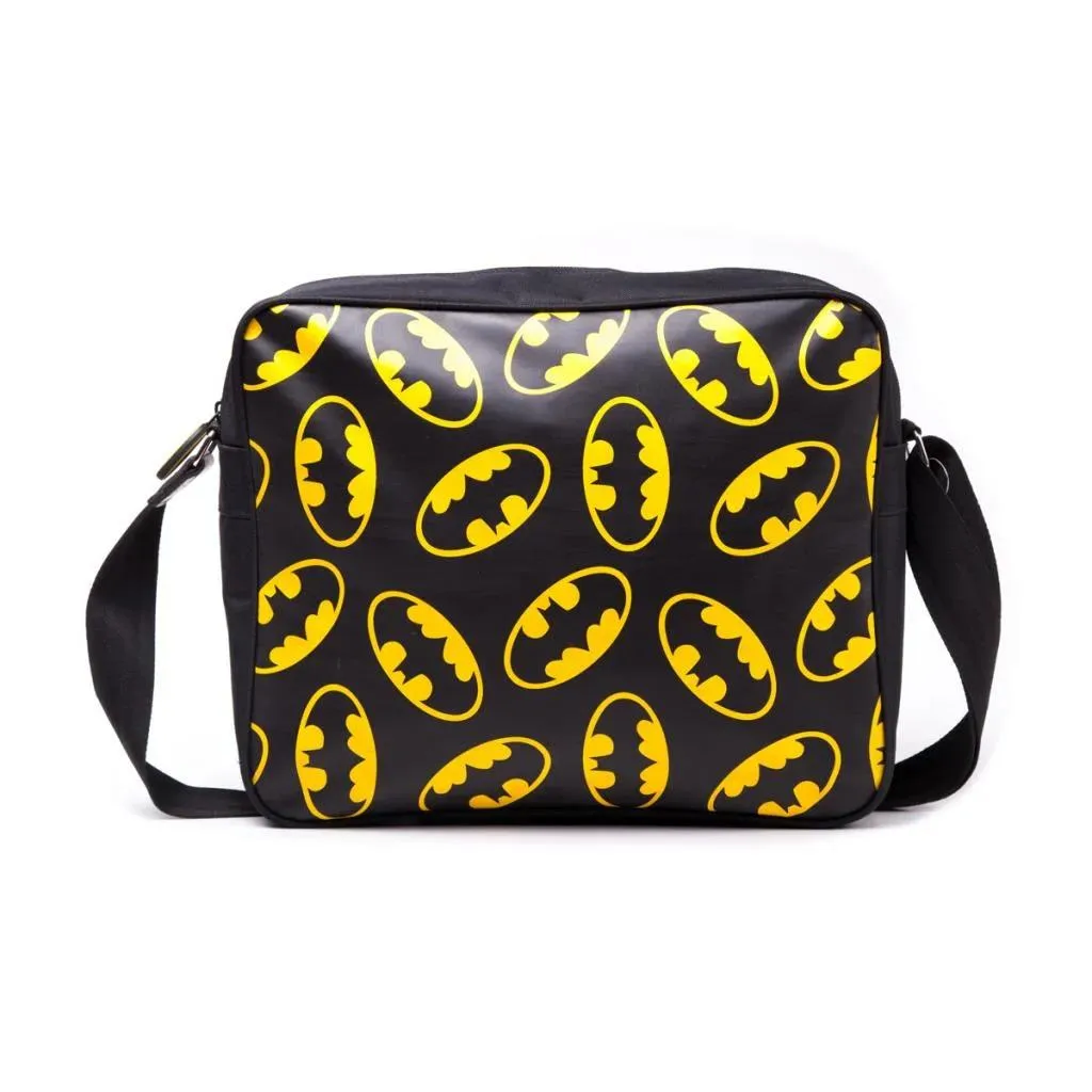 Batman - All-Over Print Black Messenger Bag