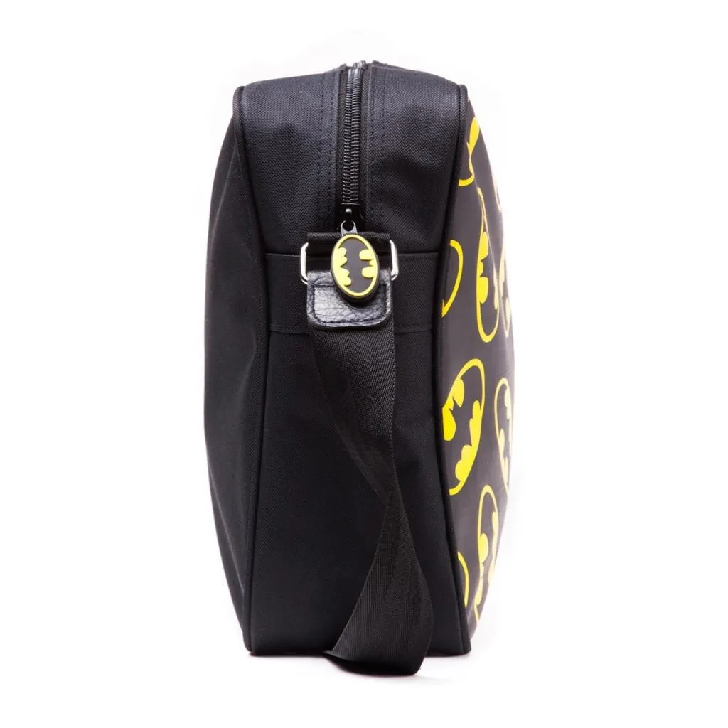 Batman - All-Over Print Black Messenger Bag