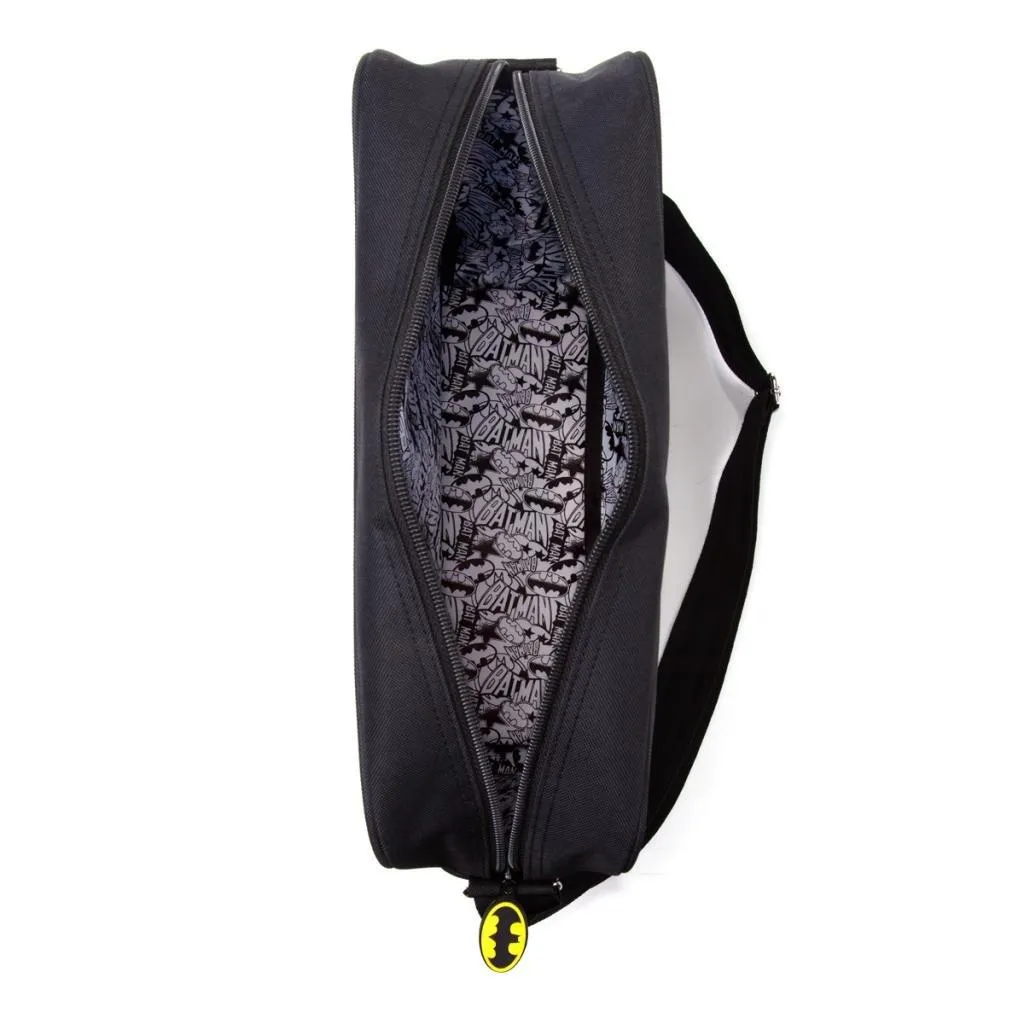 Batman - All-Over Print Black Messenger Bag