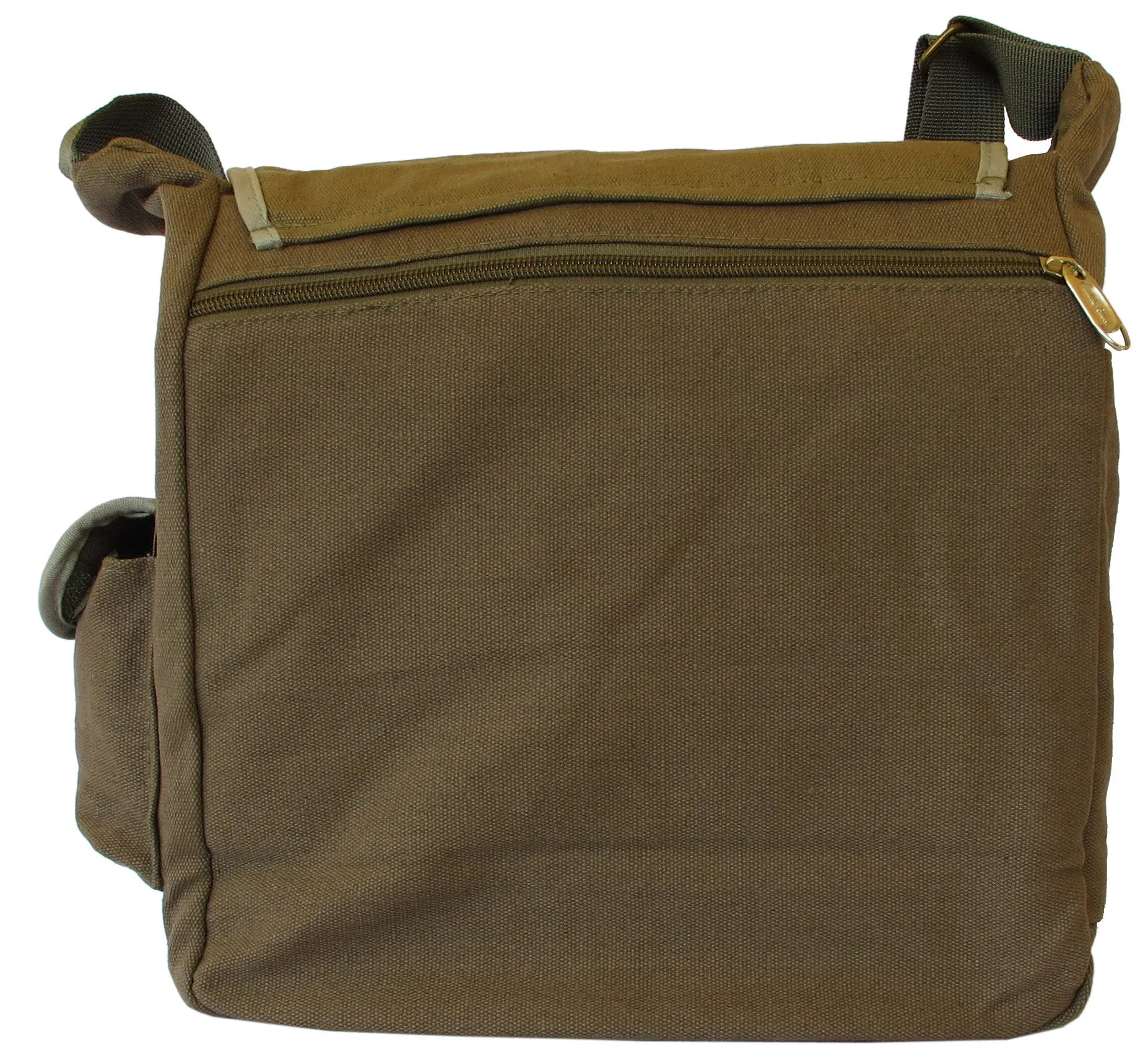 Bead Eyeballs Green Canvas Messenger Bag