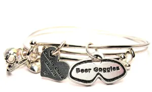 Beer Goggles Expandable Bangle Bracelet Set