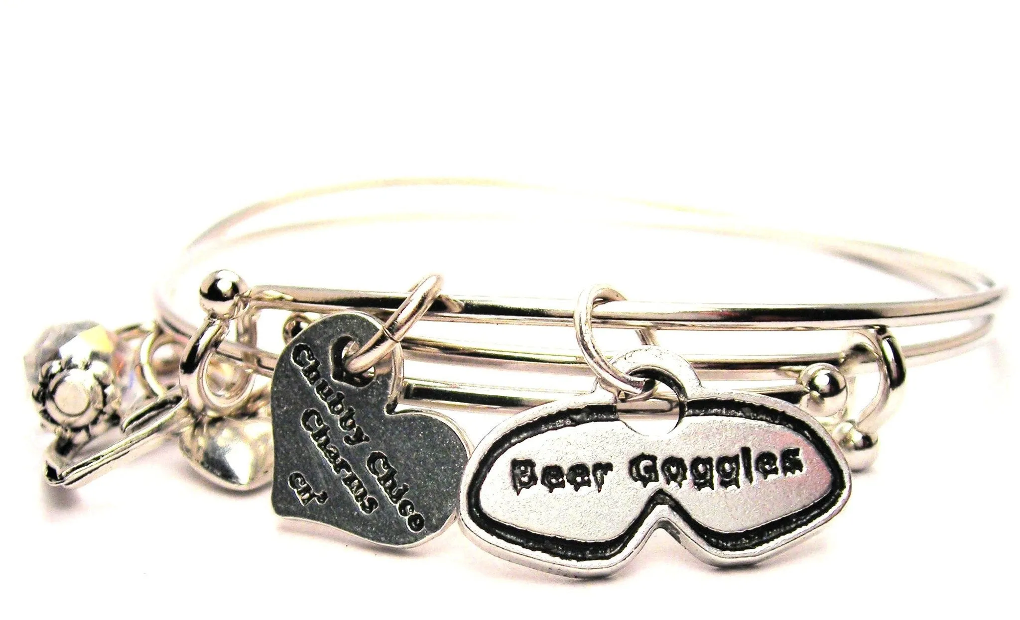 Beer Goggles Expandable Bangle Bracelet Set