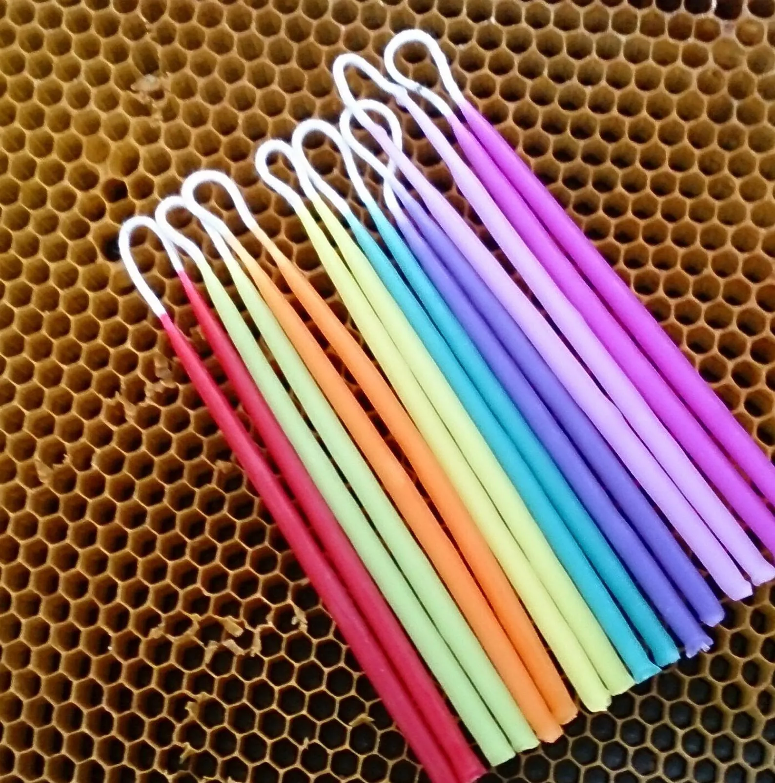 Beeswax Birthday Candles
