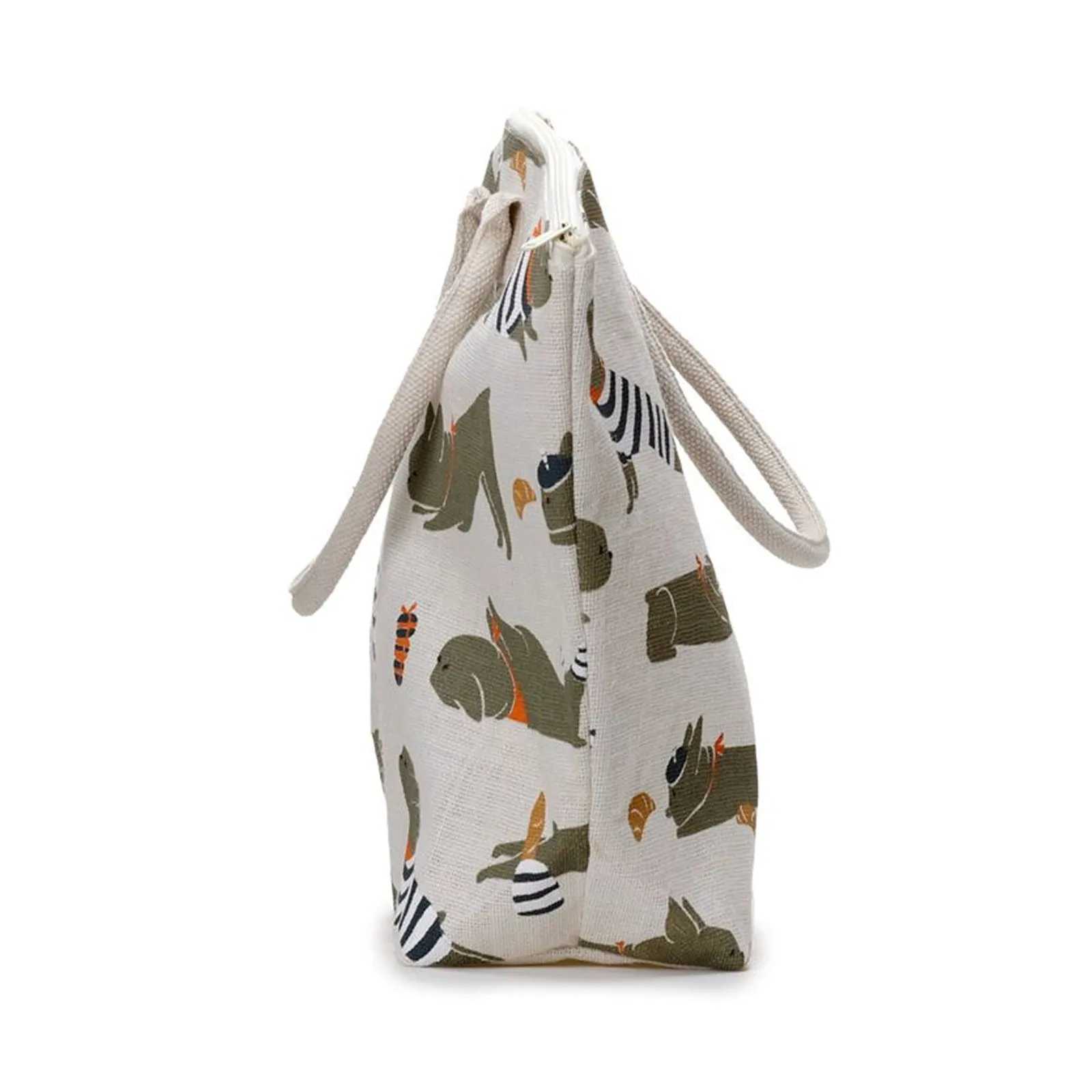Bertrand The French Bulldog Jute Beach Bag