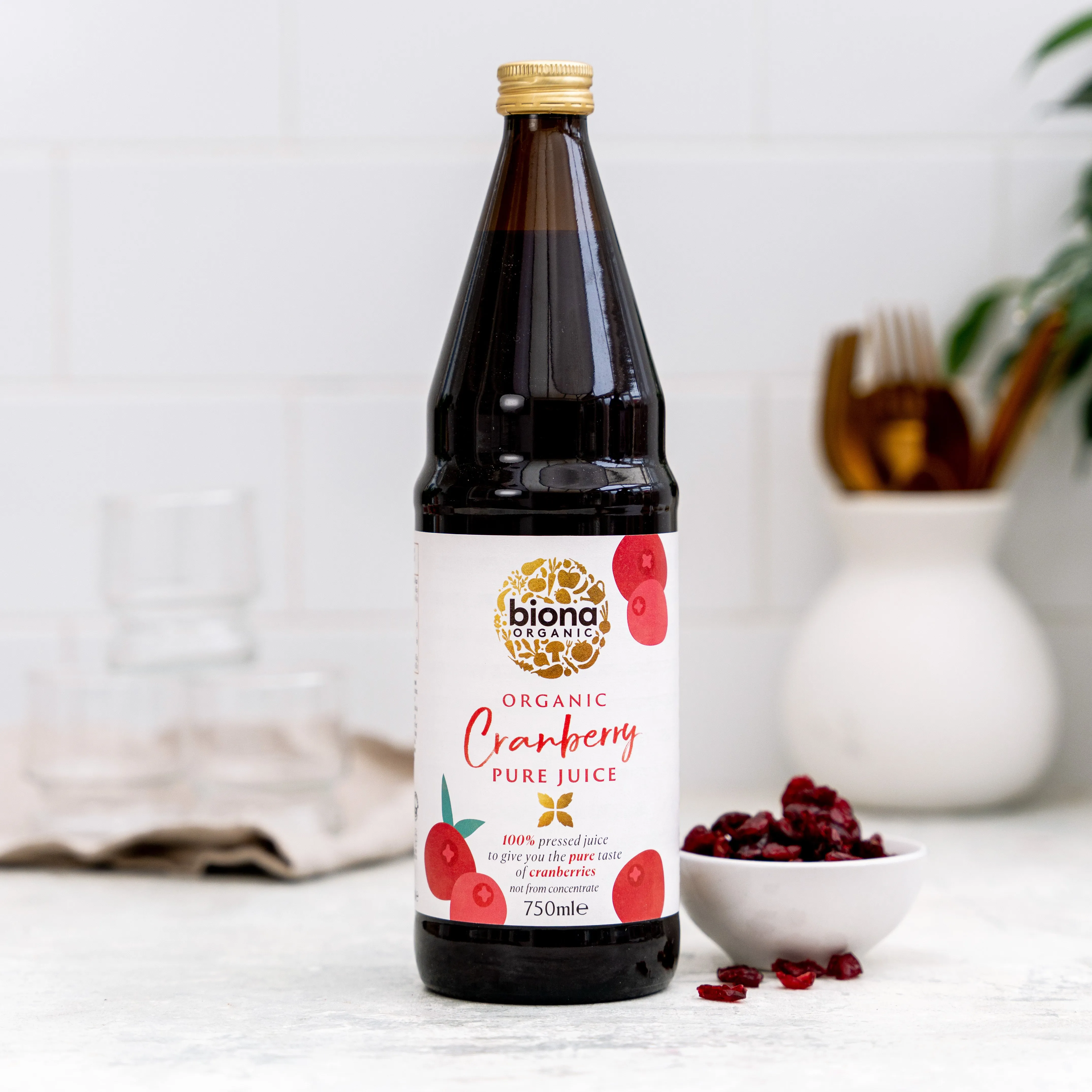 Biona Organic Cranberry Pure Juice - 6 pack