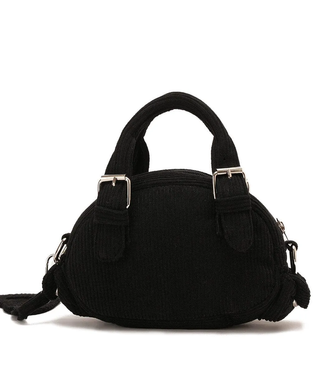 Black Mini Corduroy Bag