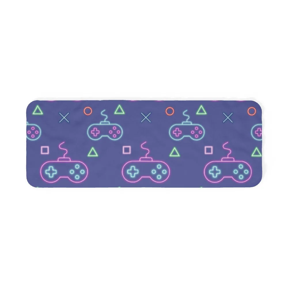 Blanket Scarf - Gaming Neon Light Purple