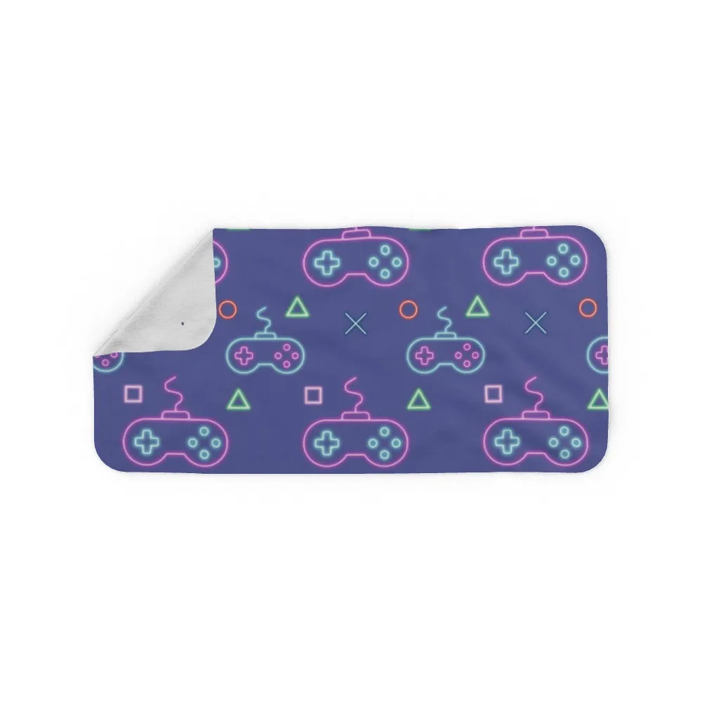 Blanket Scarf - Gaming Neon Light Purple