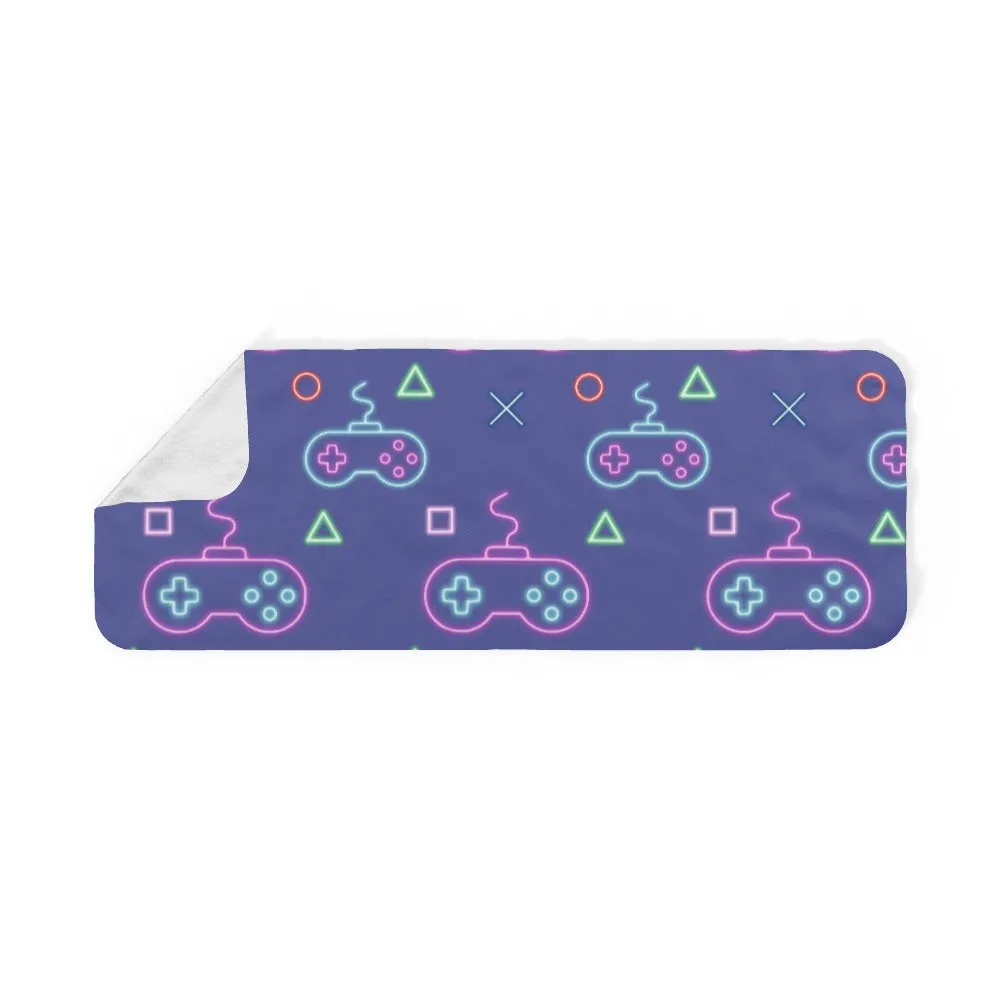 Blanket Scarf - Gaming Neon Light Purple