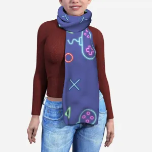 Blanket Scarf - Gaming Neon Light Purple