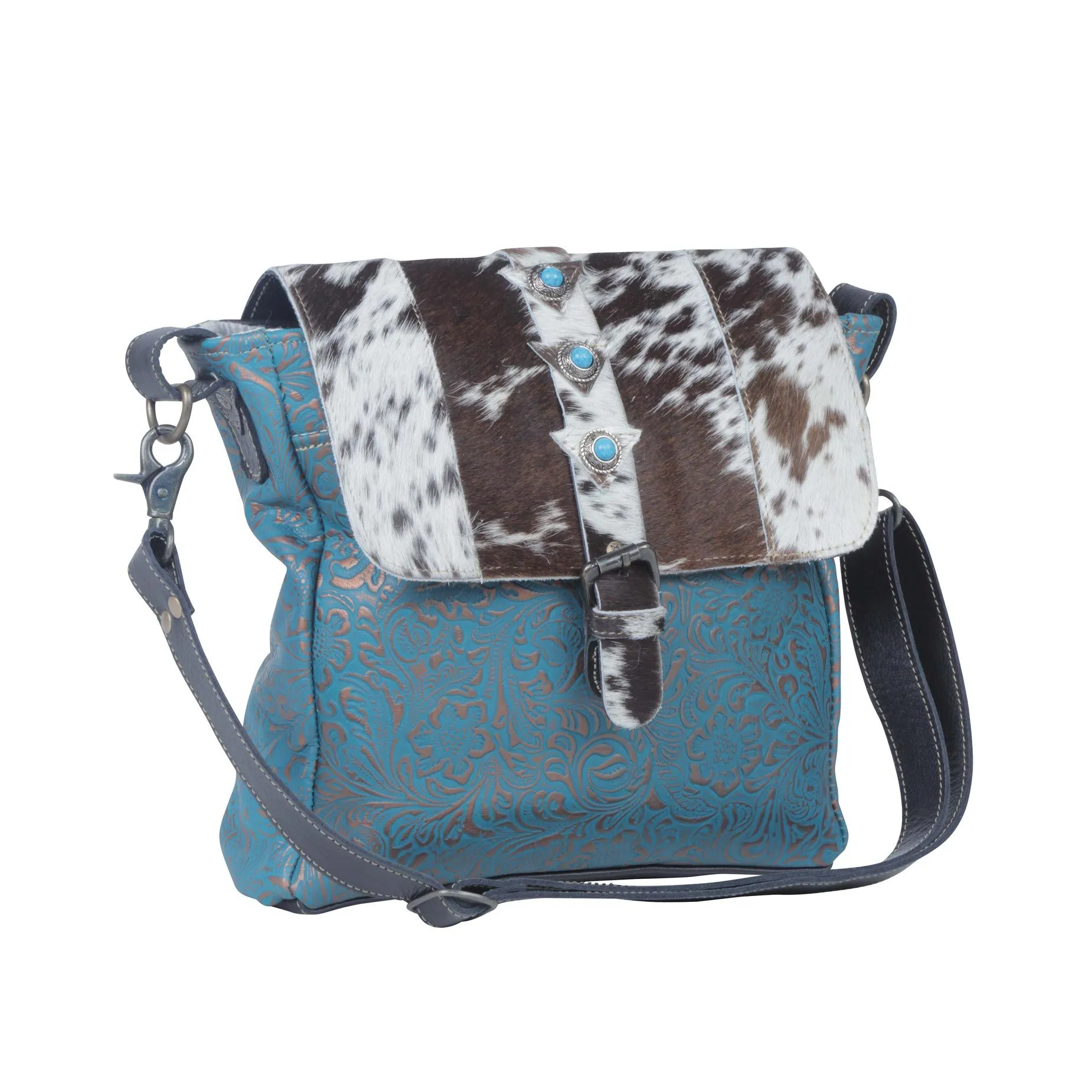 Blue Rose Leather & Hide Bag