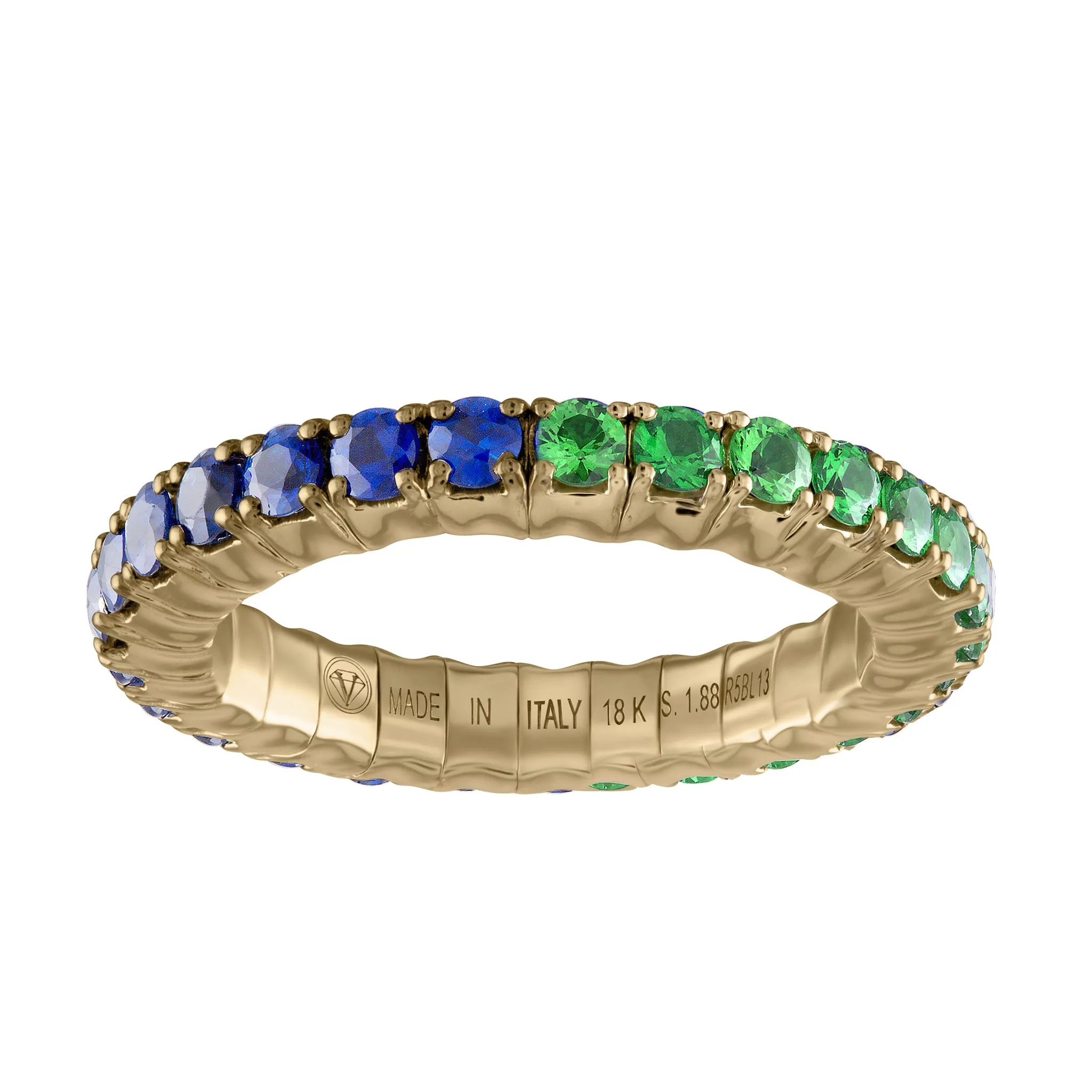 Blue Sapphires & Tsavorites · Duet Rings