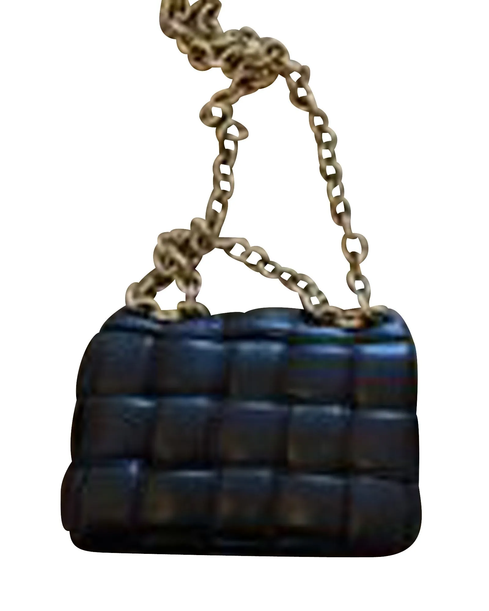 Bottega Veneta Chain Cassette Bag in Dark Brown Lambskin Leather