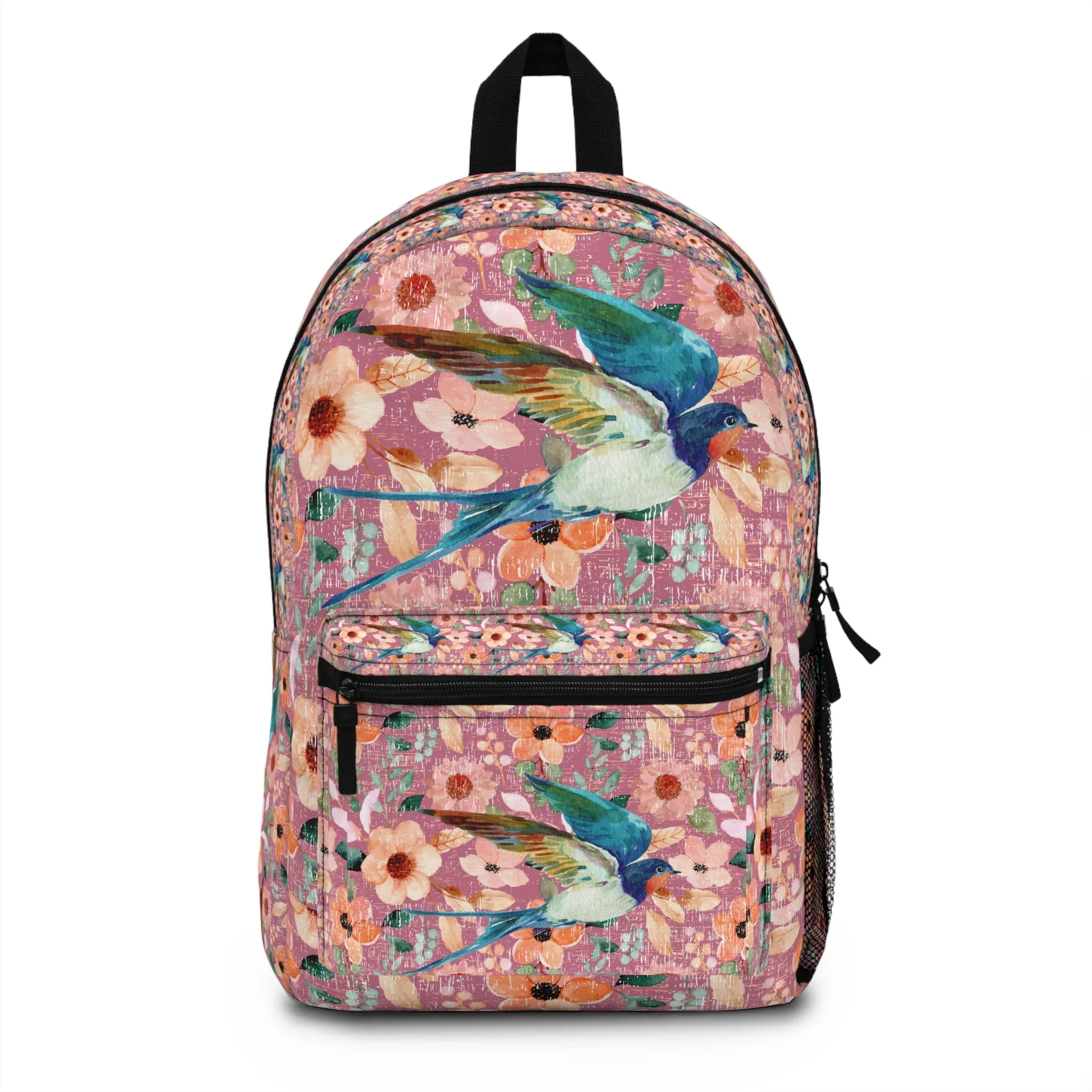 Bright Swallow Floral Women's Backpack