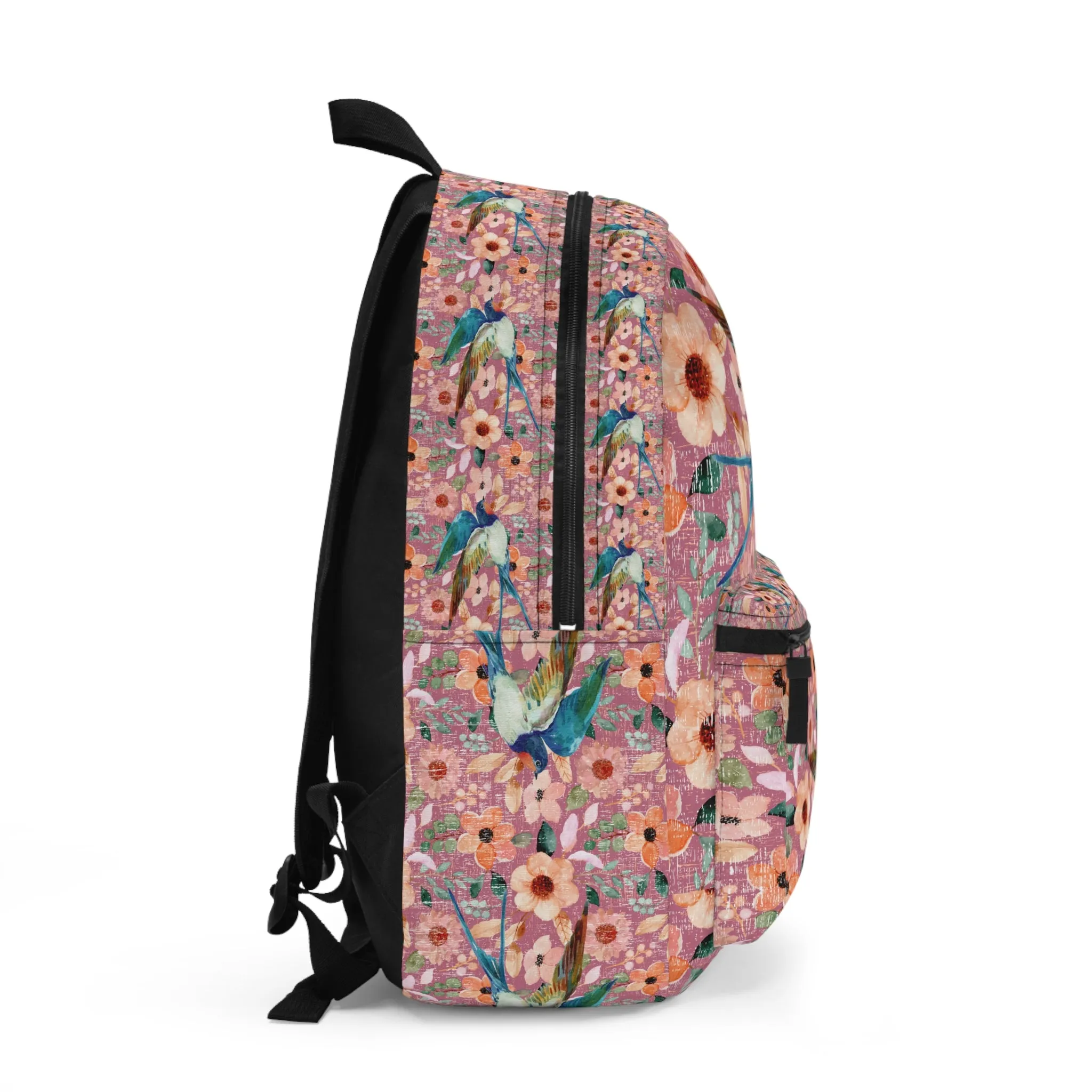 Bright Swallow Floral Women's Backpack