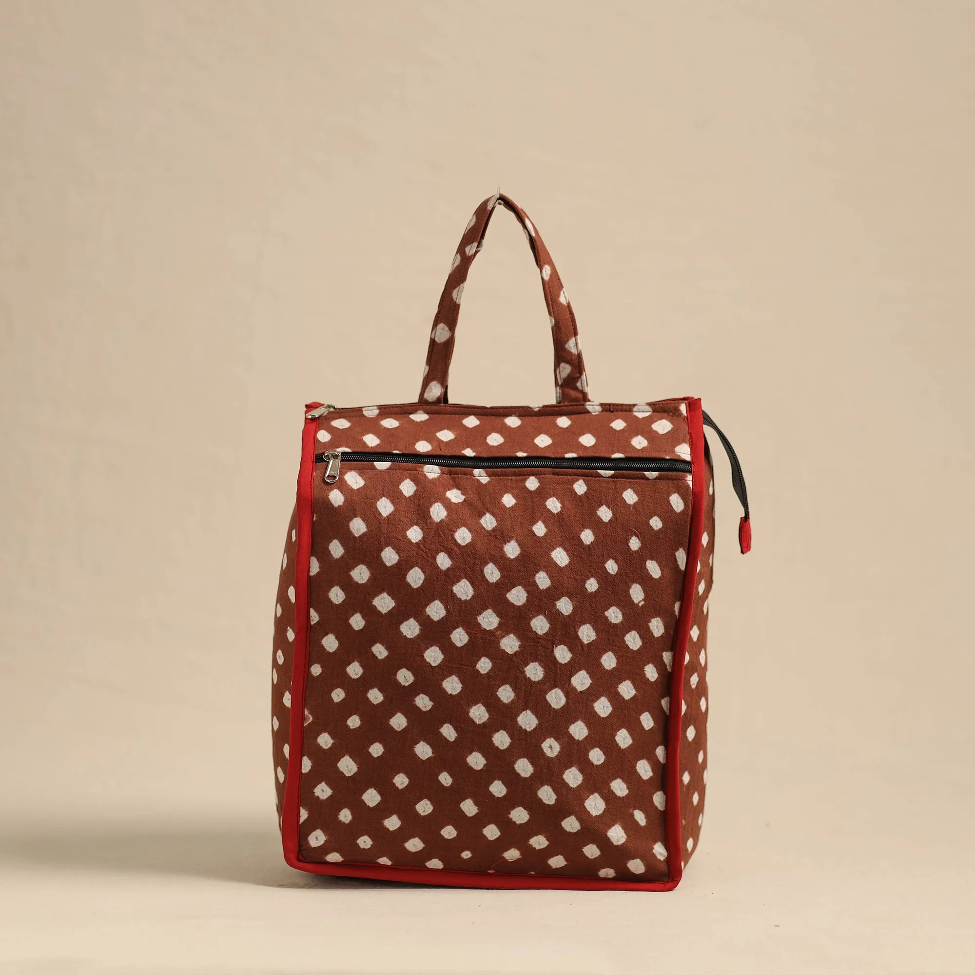 Brown - Eco-Friendly Handmade Cotton Handbag for Women 05