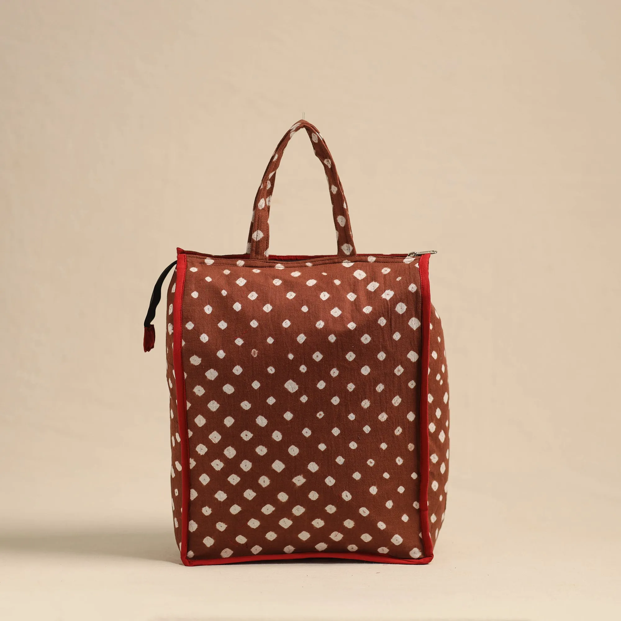 Brown - Eco-Friendly Handmade Cotton Handbag for Women 05