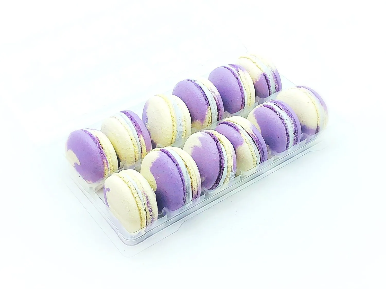 Butterfly Pea Vegan Macarons