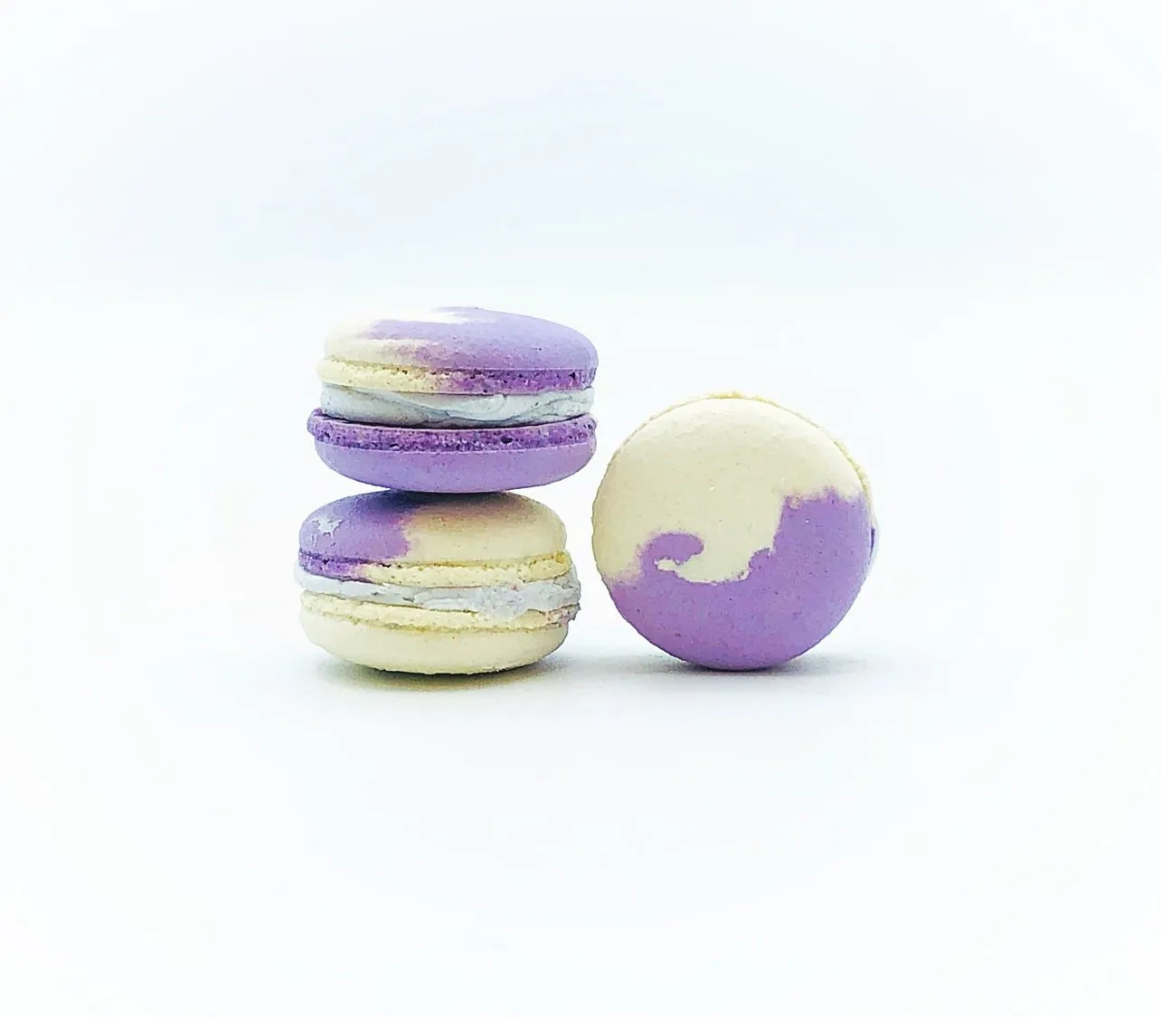 Butterfly Pea Vegan Macarons