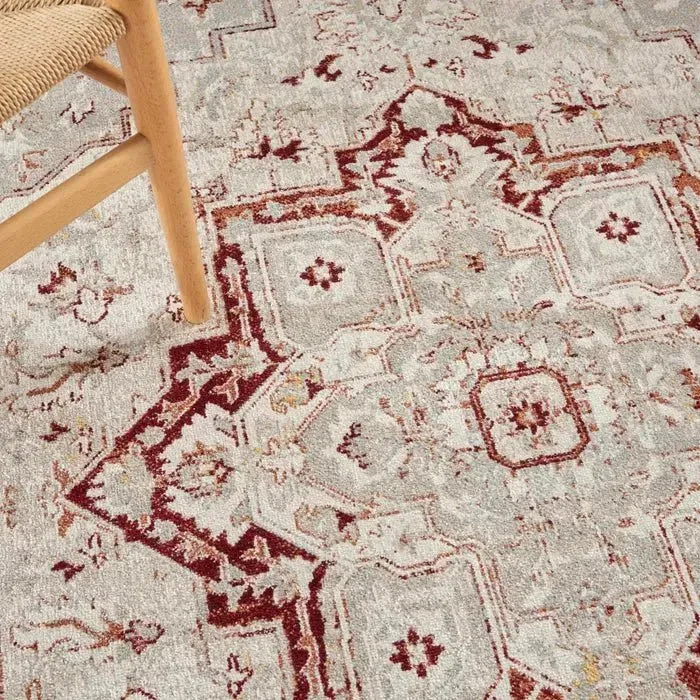 Carina CNA02 Brick/Silver Rug