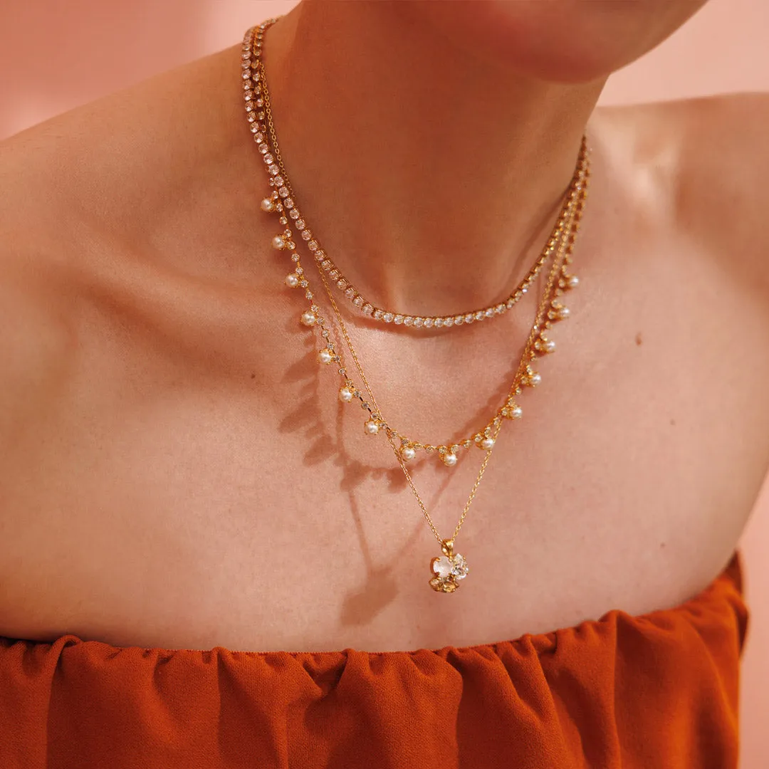 Caroline Svedbom Lily Pearl Necklace