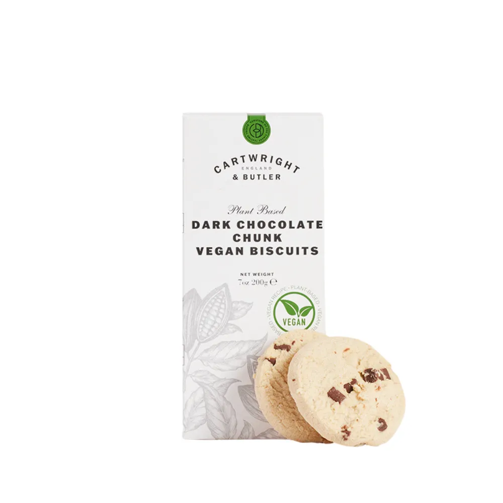Cartwright & Butler 200g Vegan Dark Chocolate Chunk Biscuits