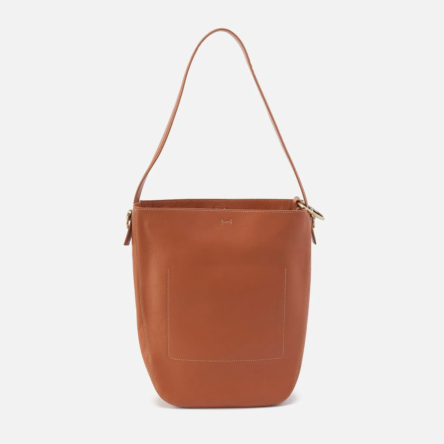 Catalina Hobo In Smooth Leather - Burnished Caramel