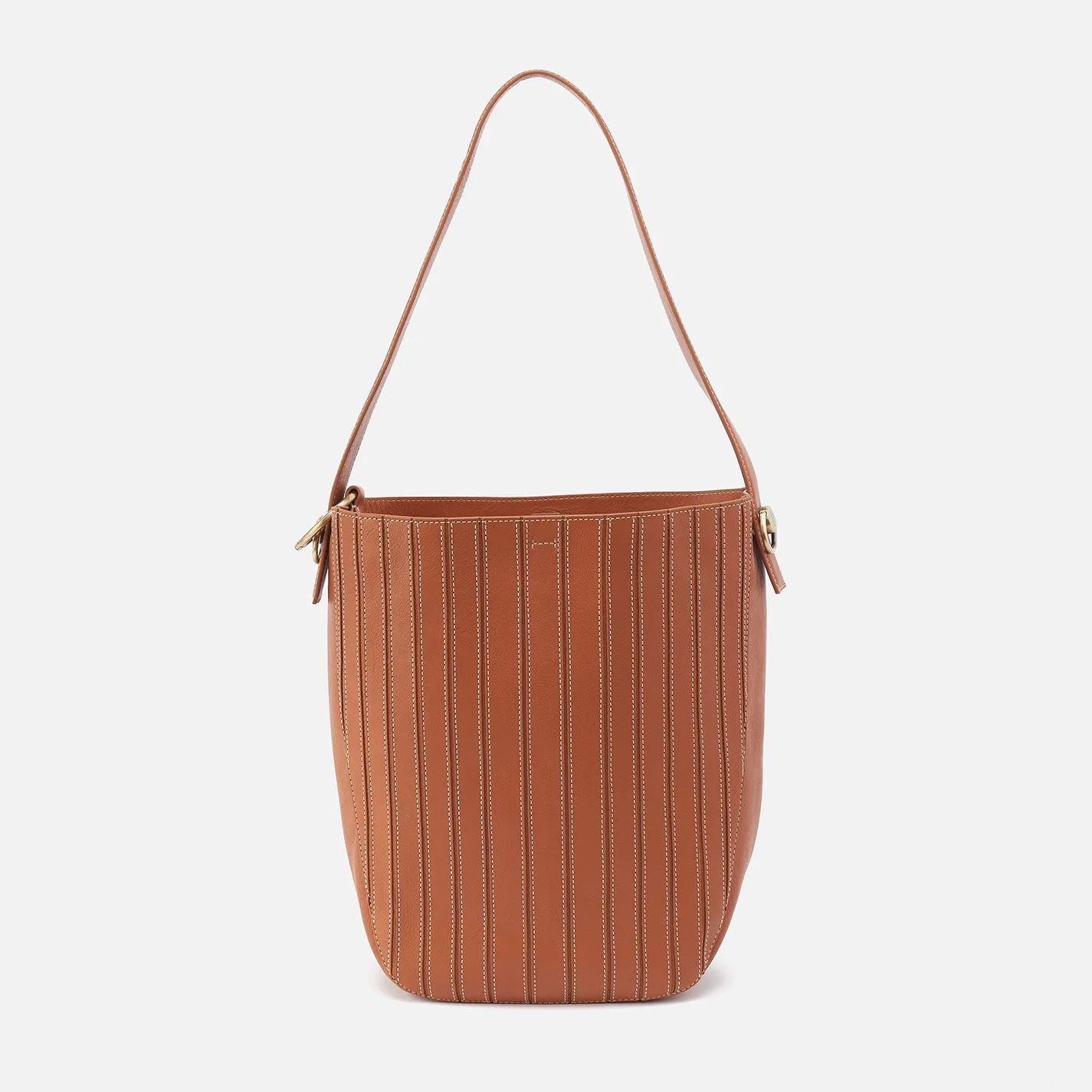 Catalina Hobo In Smooth Leather - Burnished Caramel