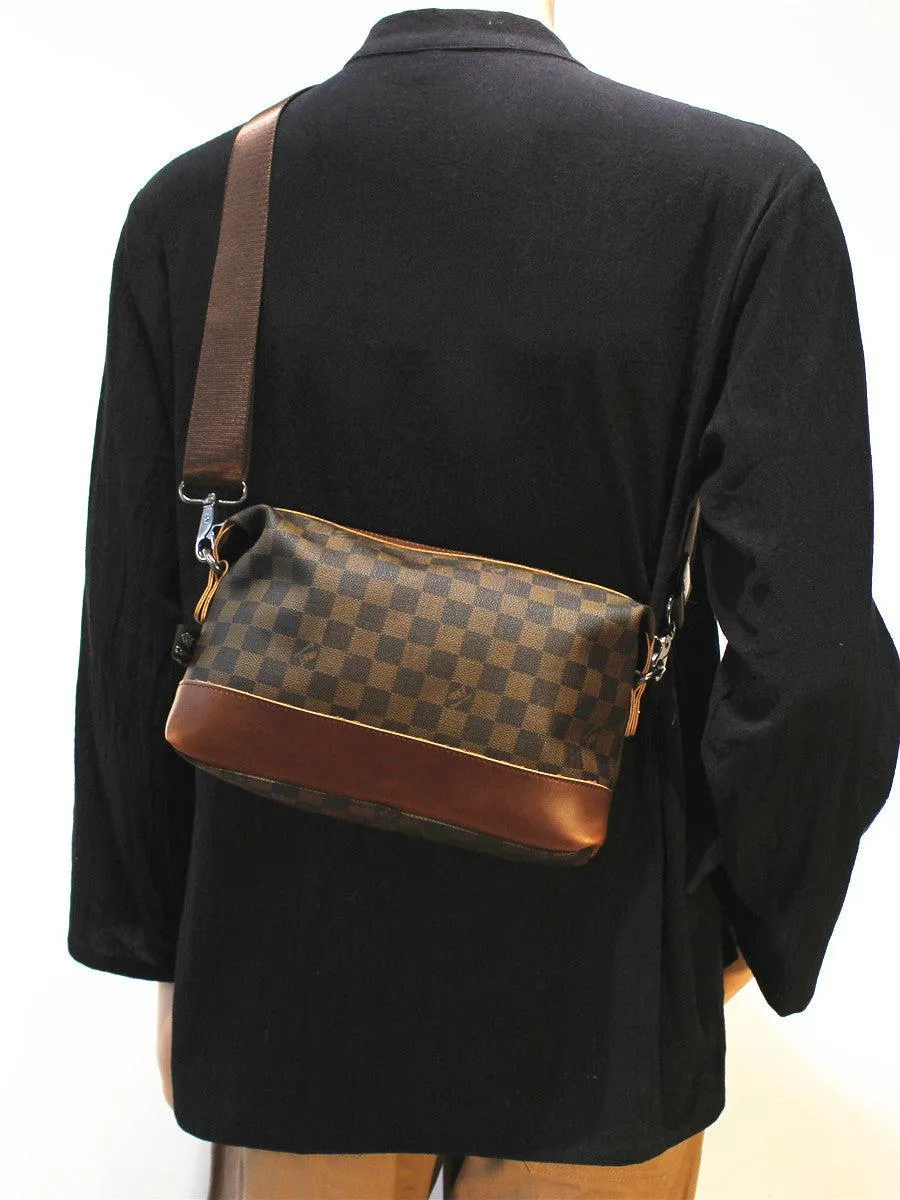 Checkered Messenger Bag
