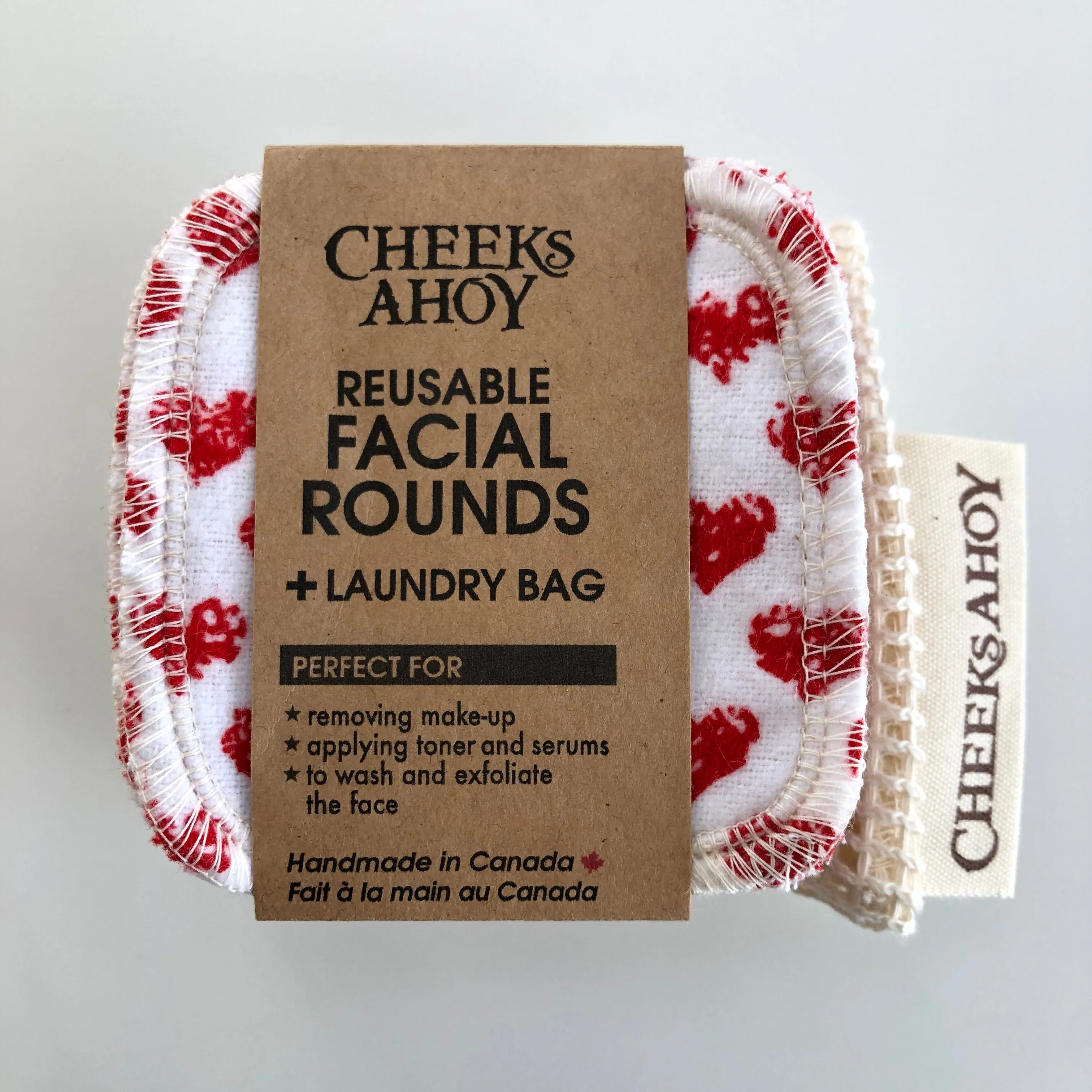 Cheeks Ahoy Facial Rounds (12) & Laundry Bag