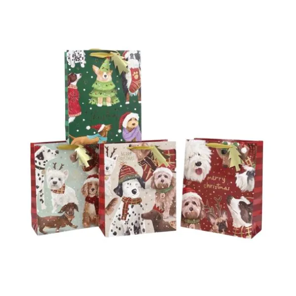 Christmas Party Canine Gift Bag - 42cm x 31cm x 12cm