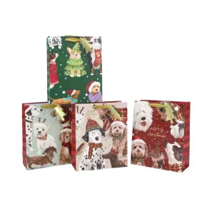 Christmas Party Canine Gift Bag - 42cm x 31cm x 12cm