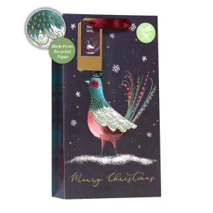 Christmas Pheasant Double Bottle Bag