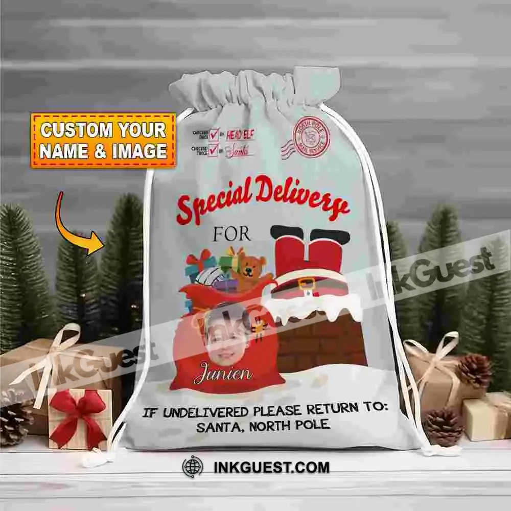Christmas Santa Bag Personalized Christmas String Bag